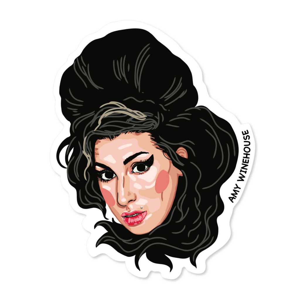 Illustration Inktober Winehouse