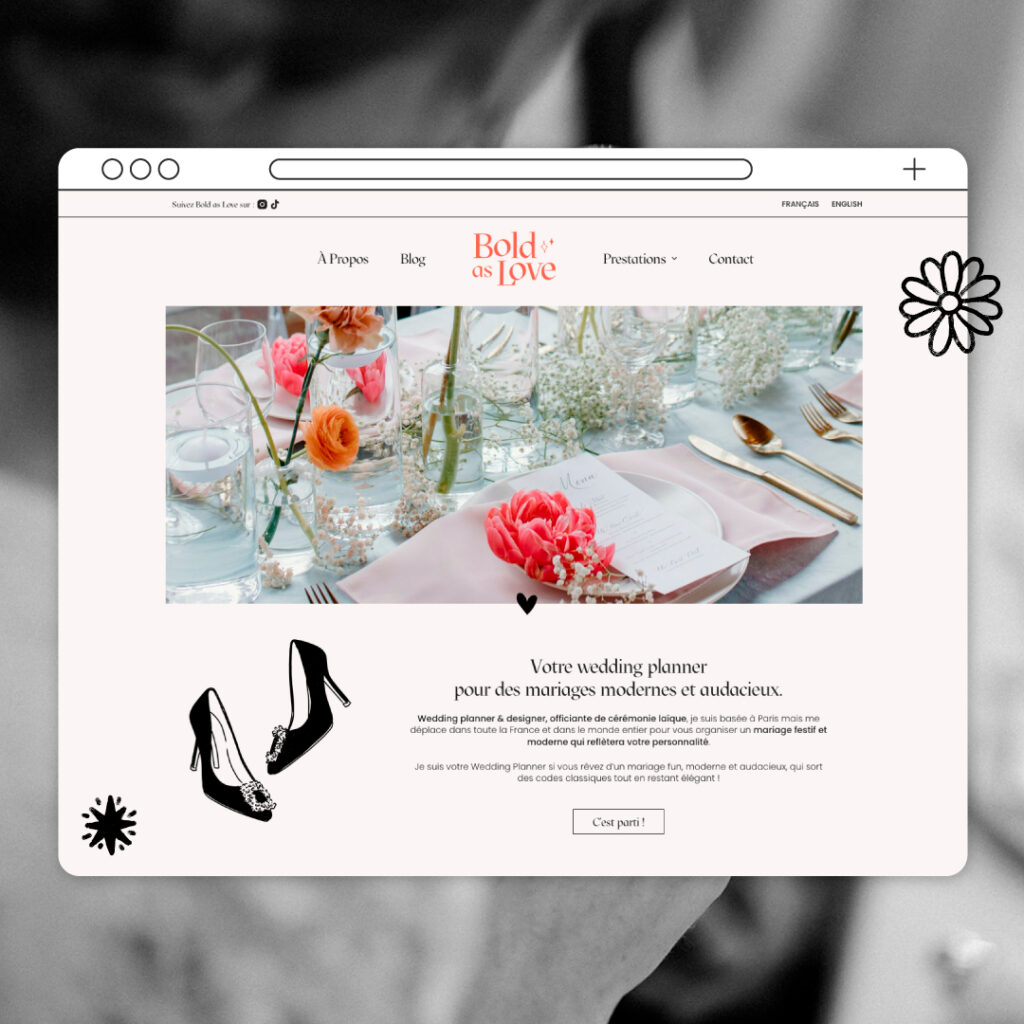 Design de site web pour Bold as Love